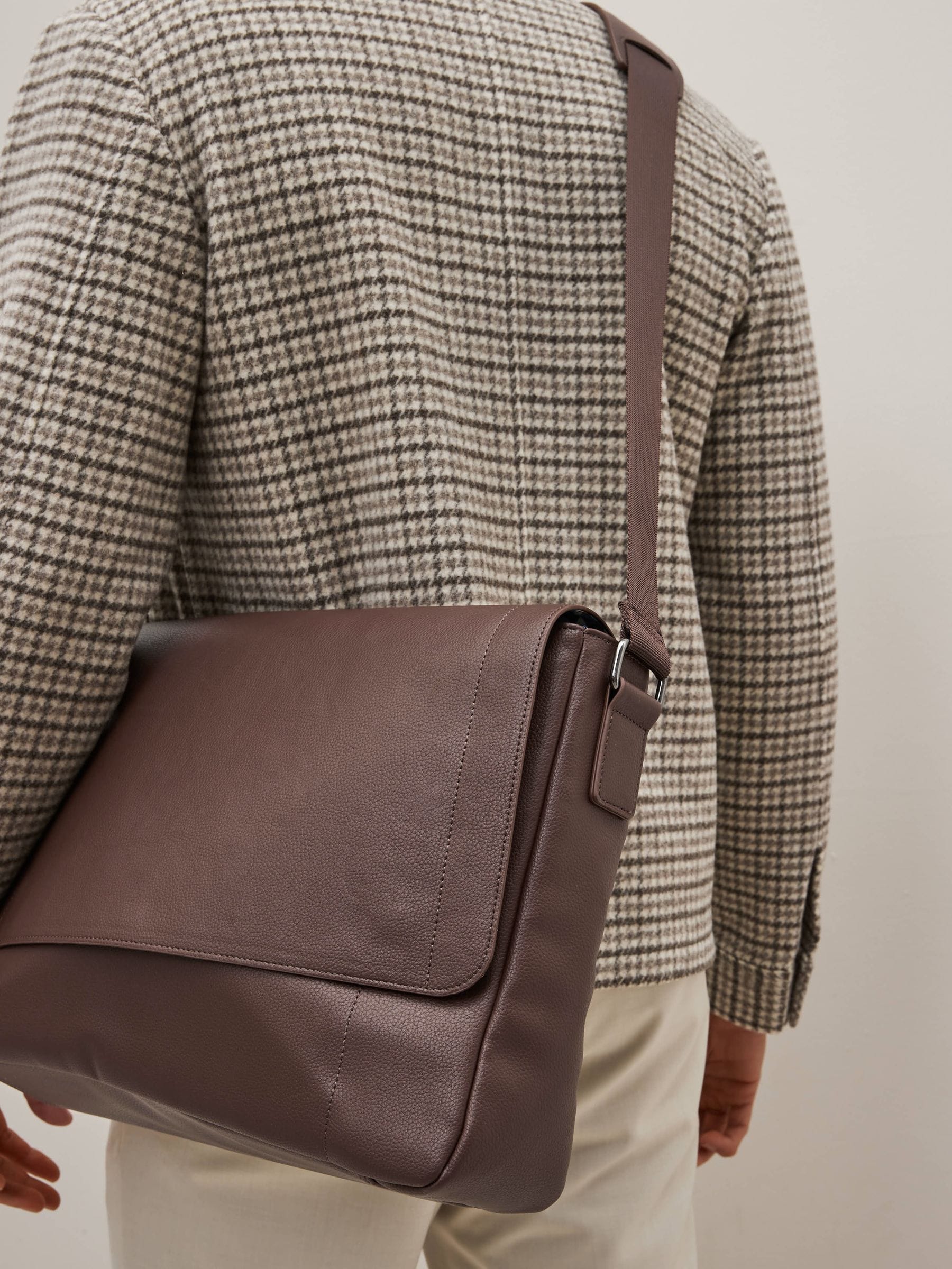 Next leather messenger bag on sale