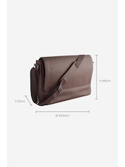 Brown Messenger Bag - Image 5 of 13