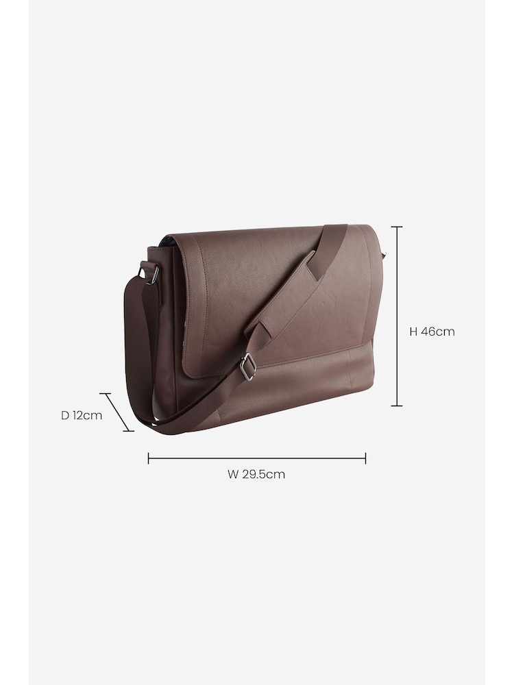 Brown Messenger Bag - Image 5 of 13