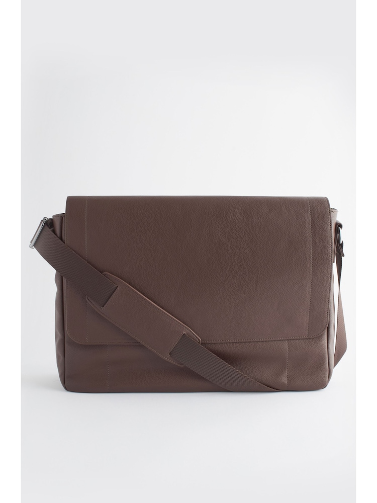 Brown Messenger Bag - Image 7 of 13