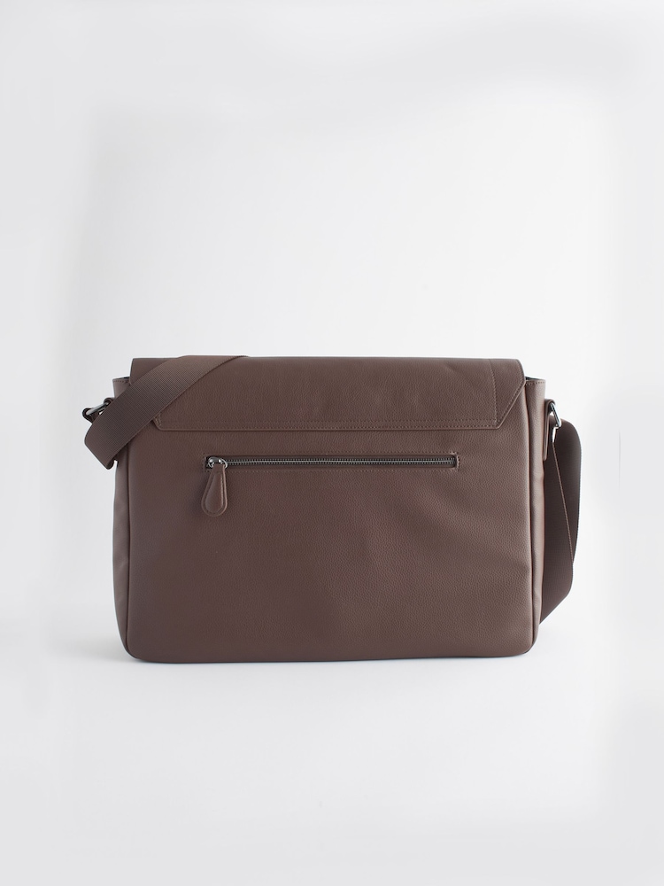 Brown Messenger Bag - Image 8 of 13