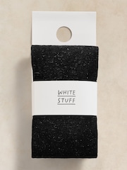 White Stuff Black Sienna Sparkle Tights - Image 2 of 2