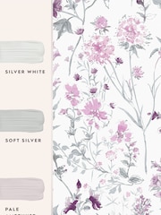 Laura Ashley Pale Iris Wild Meadow 10M Wallpaper - Image 4 of 4
