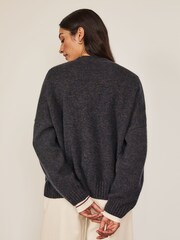 Celtic & Co. Blue Supersoft Weekend Cardigan - Image 3 of 5