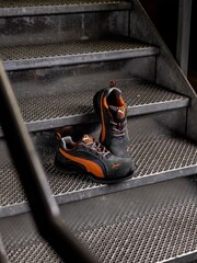 Puma® Safety Orange Omni Flash Low Lace-Up Trainers - Image 1 of 6