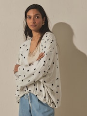  à pois multicolore - Tie Waist Cover-Up - Image 1 de 4