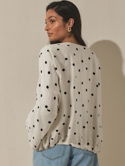  à pois multicolore - Tie Waist Cover-Up - Image 3 de 4