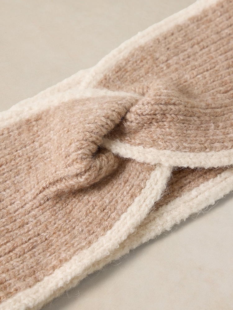 White Stuff Natural Knitted Headband - Image 2 of 2 White Stuff Natural Knitted Headband - Image 2 of 2