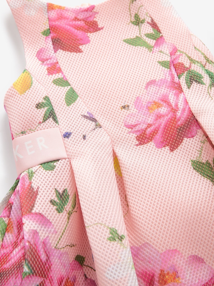 Baker by Ted Baker Floral Airtex Scuba Dress - Image 3 of 5