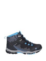 Ducklington Black Lace Up Hiking Waterproof Walking Boots - Image 1 of 4