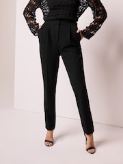 Black Tailored Hourglass Trousers - Image 1 of 7