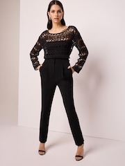 Black Tailored Hourglass Trousers - Image 2 of 7