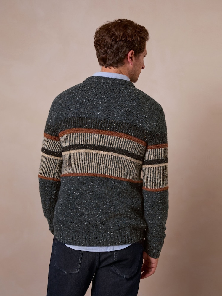 Celtic & Co. Blue Statement Donegal Jumper - Image 2 of 5 Celtic & Co. Blue Statement Donegal Jumper - Image 2 of 5