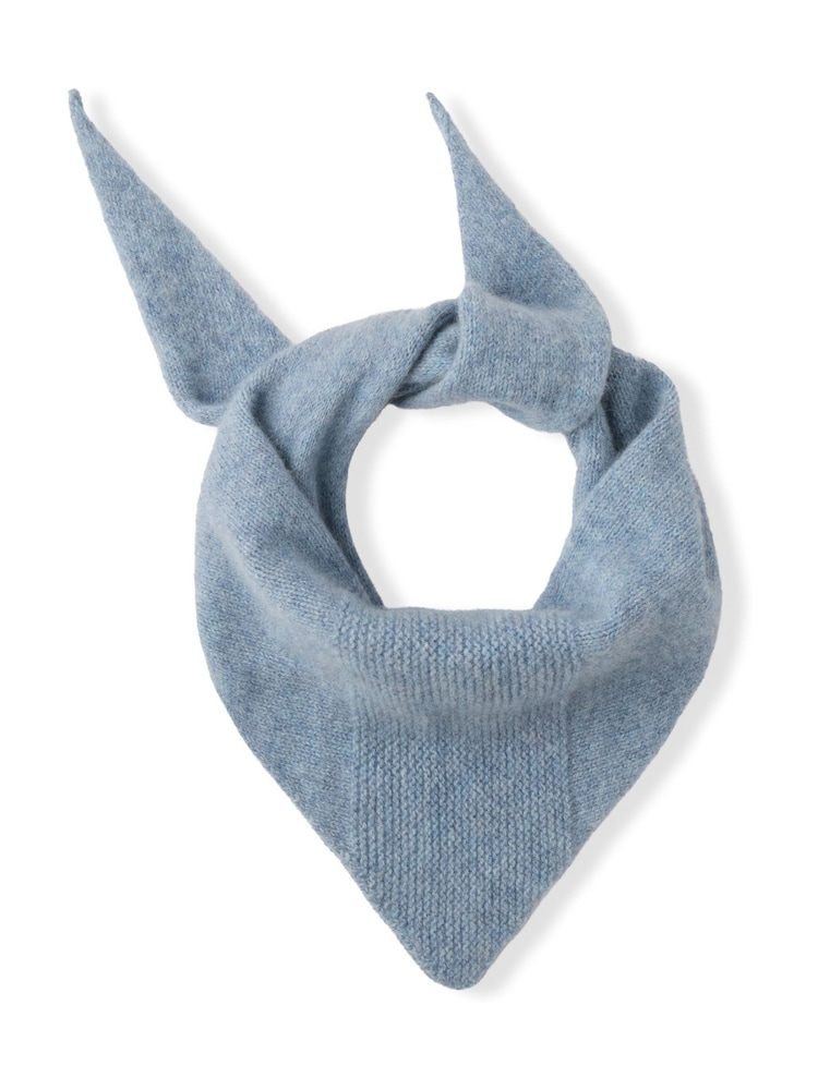 Celtic & Co. Blue Supersoft Triangle Scarf - Image 1 of 4 Celtic & Co. Blue Supersoft Triangle Scarf - Image 1 of 4