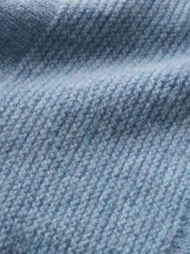 Celtic & Co. Blue Supersoft Triangle Scarf - Image 2 of 4 Celtic & Co. Blue Supersoft Triangle Scarf - Image 2 of 4