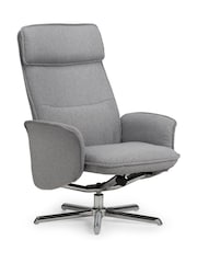 Julian Bowen Grey Aria Recliner and Stool Set - Image 7 of 7