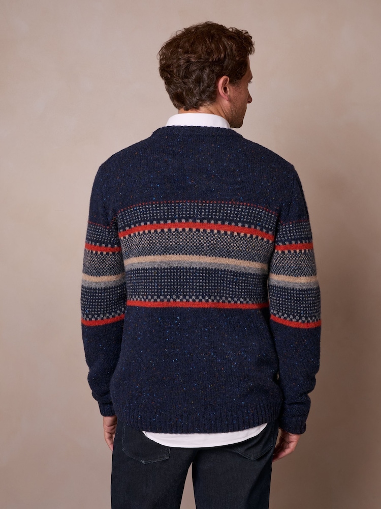Celtic & Co. Blue Birdseye Statement Donegal Jumper - Image 2 of 8