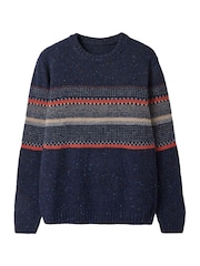Celtic & Co. Blue Birdseye Statement Donegal Jumper - Image 5 of 8