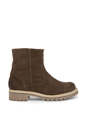 Celtic & Co. Brown Waterproof Suede Ankle Boots - Image 1 of 6