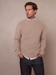 Celtic & Co. Natural Moss Stitch Crew Neck Jumper - Image 1 of 8
