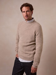 Celtic & Co. Natural Moss Stitch Crew Neck Jumper - Image 2 of 8
