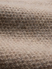 Celtic & Co. Natural Moss Stitch Crew Neck Jumper - Image 6 of 8