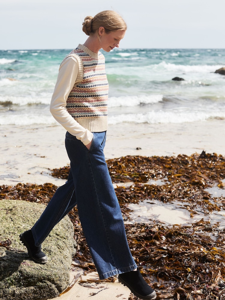 Celtic & Co. Natural Fair Isle Tank Top - Image 1 of 7 Celtic & Co. Natural Fair Isle Tank Top - Image 1 of 7