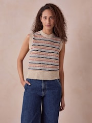Celtic & Co. Natural Fair Isle Tank Top - Image 2 of 7