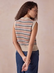 Celtic & Co. Natural Fair Isle Tank Top - Image 3 of 7