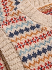 Celtic & Co. Natural Fair Isle Tank Top - Image 6 of 7