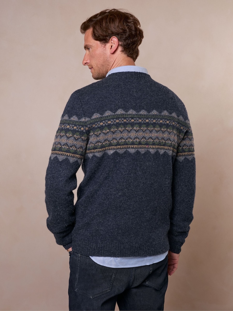 Celtic & Co. Blue Fair Isle Jumper - Image 2 of 8 Celtic & Co. Blue Fair Isle Jumper - Image 2 of 8