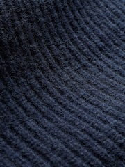 Celtic & Co. Blue Ribbed Fishermans Jumper - Image 5 of 5
