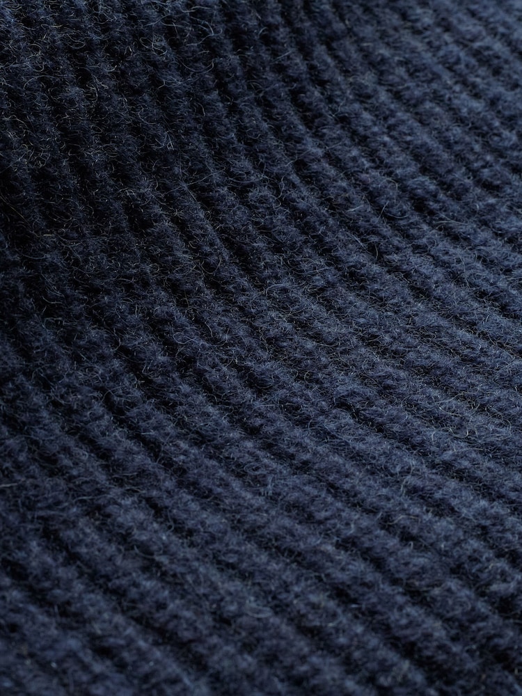 Celtic & Co. Blue Ribbed Fishermans Jumper - Image 5 of 5 Celtic & Co. Blue Ribbed Fishermans Jumper - Image 5 of 5