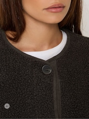 PixieGirl Petite Brown Borg Jacket - Image 4 of 6