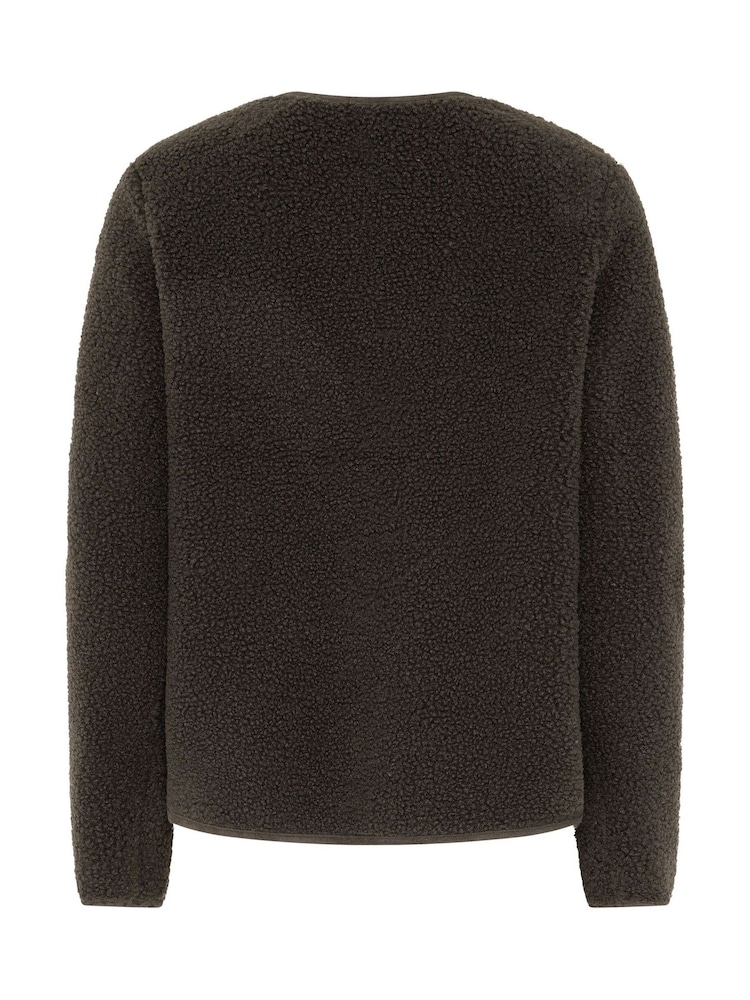 PixieGirl Petite Brown Borg Jacket - Image 6 of 6 PixieGirl Petite Brown Borg Jacket - Image 6 of 6