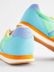 Little Bird by Jools Oliver Multi Pastel Older Colourful Rainbow Retro Runner Trainers - Image 3 of 5