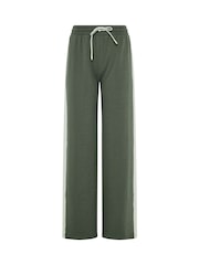 Long Tall Sally Green Colour Block Wide Leg Joggers - Image 5 of 6