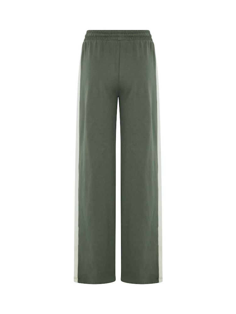 Long Tall Sally Green Colour Block Wide Leg Joggers - Image 6 of 6 Long Tall Sally Green Colour Block Wide Leg Joggers - Image 6 of 6