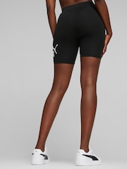 Puma Black ESS 7" Logo Short Leggings - Image 4 of 9
