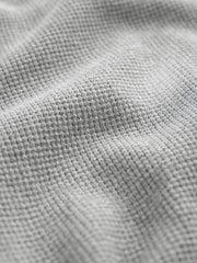 Grey Oxford V-Neck Regular Mock Shirt Jumper - Image 7 of 7