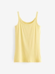 Blue/Yellow/White Cotton Rib Vests 3 Pack - Image 6 of 10