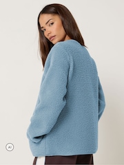 PixieGirl Petite Blue Borg Jacket - Image 2 of 6