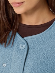 PixieGirl Petite Blue Borg Jacket - Image 4 of 6