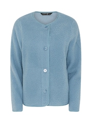 PixieGirl Petite Blue Borg Jacket - Image 5 of 6