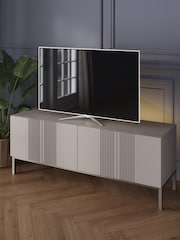Frank Olsen Grey Iona 4 Door Large TV Unit with Smart Feature - Image 1 of 7