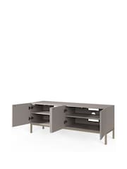 Frank Olsen Grey Iona 4 Door Large TV Unit with Smart Feature - Image 5 of 7