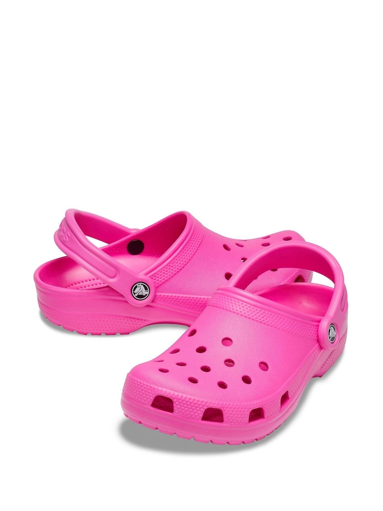 Crocs Juice Pink Adults Classic Clogs - Image 4 of 7