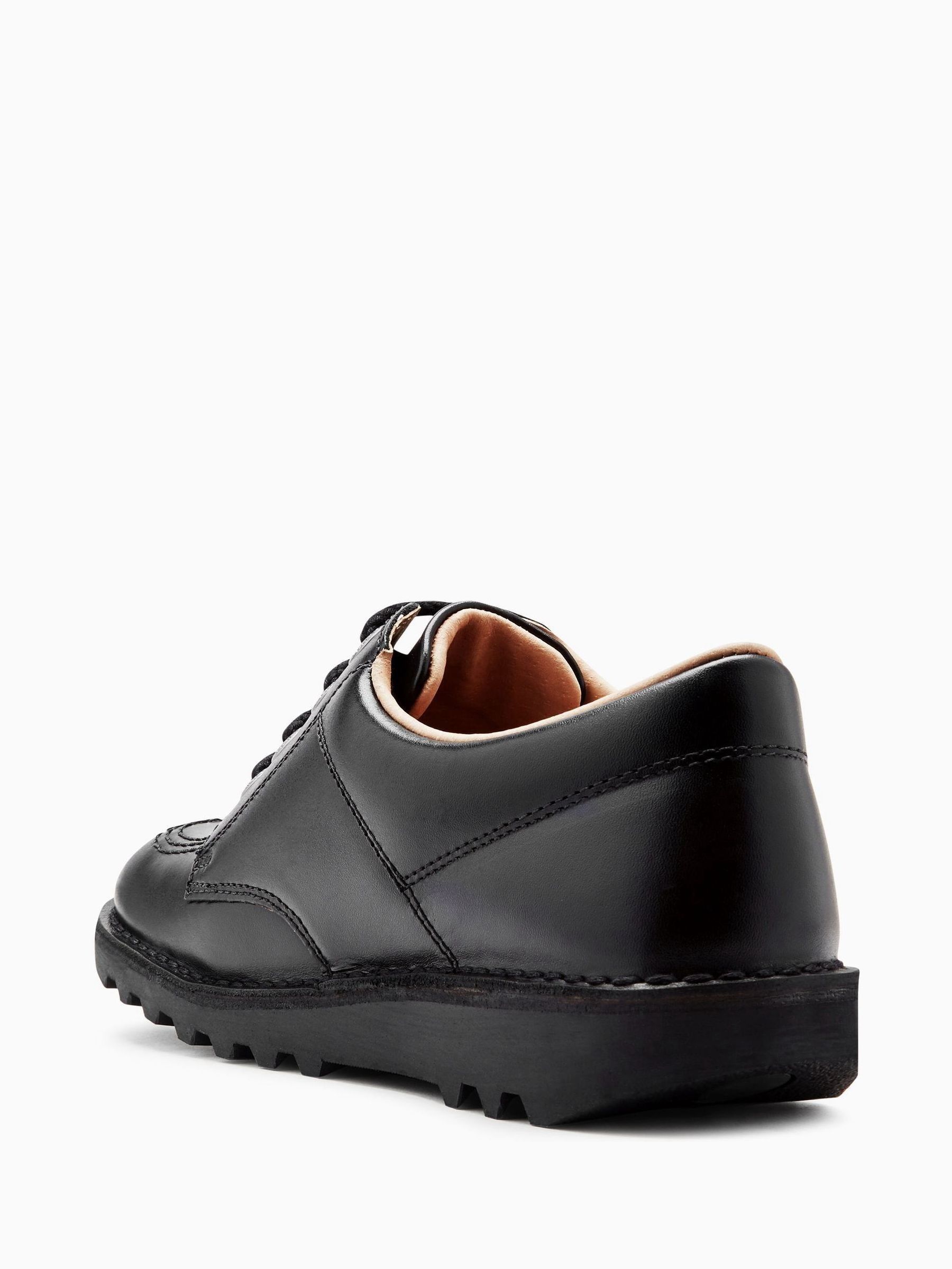 Buy Kickers Black Youth Lo Leather Shoes from Next USA