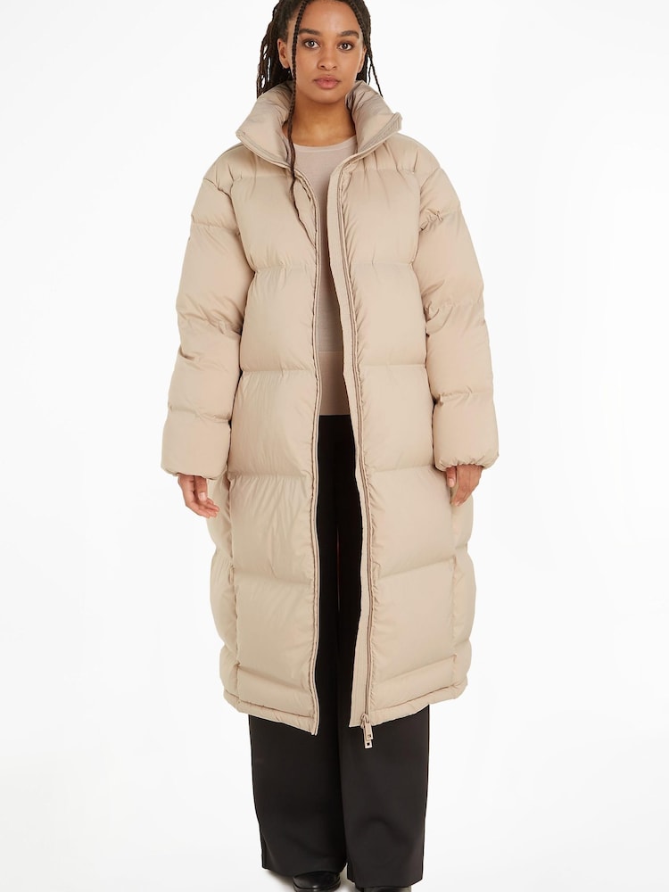 Calvin Klein Nahtloser Maximantel, Natur - Bild 1 von 6
