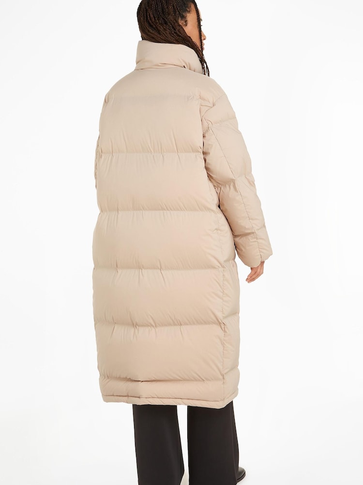 Calvin Klein Nahtloser Maximantel, Natur - Bild 2 von 6